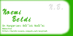 noemi beldi business card